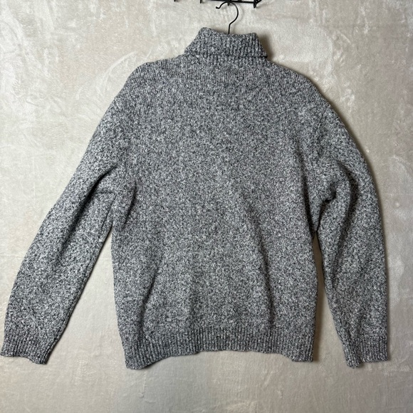Forever 21 Men’s Gray Marled Turtleneck Sweater | Size XL | Cozy Knit - Picture 2 of 8
